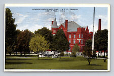 c1917 Admin Bldg Iowa State Teachers College Cedar Falls WB Postcard Posted picture