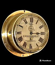 RARE Titanic Bound? 1911 Marine Clock by H. Williamson, London 8