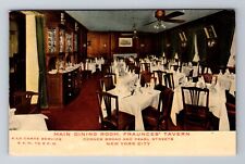 New York City NY, Main Dining Room, Fraunces Tavern, Vintage Souvenir Postcard picture