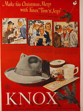 1947 Original Esquire Art Ads Knox Hats Dewar's White Label Victoria Vat picture