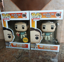 2 x VAULTED Funko POP Movies - The 40-Year-Old Virgin Andy Stitzer #1064 CHASE picture