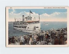 Postcard Boat Landing, Lincoln Park, Chicago, Illinois picture