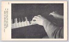 Postcard Piano Playing Inspirational Quote Poem Vintage 1947 picture