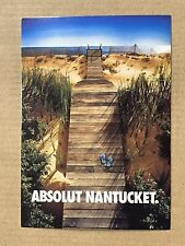 Postcard Absolut Nantucket Island Massachusetts Beach Vintage Vodka Advertising picture