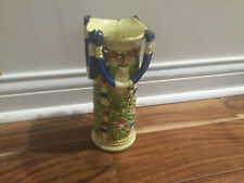 Antique FISCHER EMIL Art Pottery Floral Vase Budapest Hungary C. 1920's DAMAGED picture