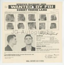 FBI Wanted Notice - Robert Thorne Lamb - Fraudulent Check - Rochester, NY, 1964 picture
