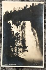 RPPC Norway Skjervsfossen Waterfall Real Photo Postcard Antique Original Old picture