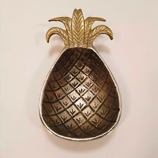 Vintage MUD PIE - Solid Pewter Pineapple Shaped Bowl - Made in India Antique picture