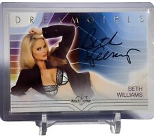 BETH WILLIAMS BENCHWARMER BENCH WARMER DREAM GIRLS AUTOGRAPH CARD W/TOP LOADER picture