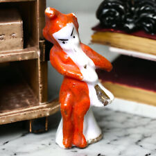 Antique German Elfinware Miniature Horn Clarinet Band Figurine Japan 1930s Read picture