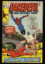 Daredevil #77 VF 8.0 Spider-Man Sub-Mariner Sal Buscema Cover Art Marvel 1971 picture