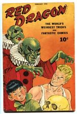 Red Dragon #2 1948- Rare and obscure - Horror Skull cover picture
