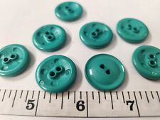 VINTAGE BUTTONS SET OF 12 BRIGHT GREEN TUZ3590 LAST picture