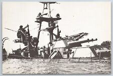 Postcard  USS Navy Arizona Sinking 1941 Pearl Harbor Hawaii Vintage Unposted picture