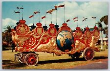 Two Hemisphere Band Chariot Barnum Hall of Fame Sarasota Postcard NP VGC c1960s picture