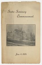 Scotia Seminary 1906 Commencement Program Black Women's College Suffragist  picture