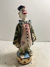 Antique Bischoff Cherry Italian Pottery Clown Liquor Decanters Trieste,  Italy picture