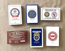 Vintage Hoyle Bridge Size ~ “Advertising Playing Cards”~ Lot of 6 Union Decks picture