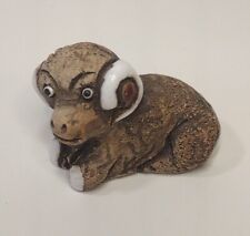 Miniature Ram Goat Figurine Ceramic Clay Handmade picture