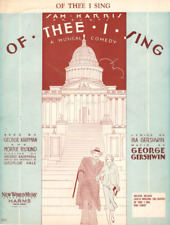 OF THEE I SING Music Sheet-1931-IRA/GEORGE GERSHWIN-HARRIS Romantic Couple picture