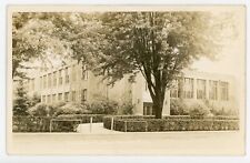 Stockbridge MI Postcard RPPC High School Circa 1940's picture