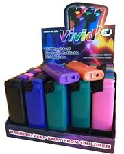 10 Vivid Electronic Refillable Lighters - Colors May Vary picture