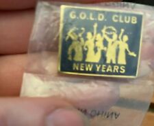 G.O.L.D GOLD Club New Years Lapel Pin Advertising Promotion picture