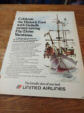 1977 United Airlines Historic East Magazine Ad picture
