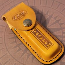 Case XX Trapper Folding Pocket Knife Leather Sheath Only picture