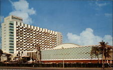 Americana Hotel ~ Bal Harbour Florida  ~ unused 1950s-60s vintage postcard picture