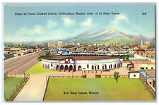 c1930's Buildings Near Bull Ring Ciudad Juarez Chihuahua Mexico Postcard picture
