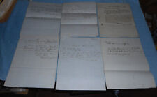 Six 1840s Letters Stony Brook Railroad Stock Shares Onslow Stearns Signed MA NH picture