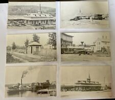 Lot Of 6 Wolfeboro Rail Road NH Station Brookfield Flag Stop Train Postcards picture