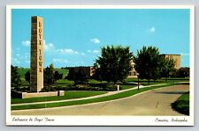 Entrance To Boys Town Omaha Nebraska Vintage Unposted Postcard picture
