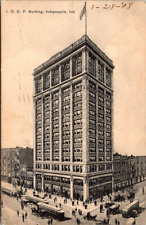 Indianapolis IN Indiana, IOOF Building Vintage Postcard Pm 1908 picture