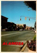 Alamosa, CO Colorado  STREET SCENE  Downtown~Stores  4X6 Continental Postcard picture