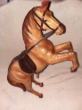 Vintage Leather Horse Sculpture . 15