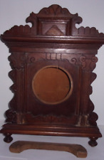 Ansonia Antique 1800's Victorian Carved Wooden Mantle Clock CASE ONLY FOR PARTS picture