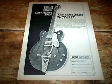 CHET ATKINS ( GRETSCH GUITAR: Country Gentleman ) ORIG 1966 magazine PROMO Ad NM picture