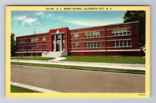 Elizabeth City NC-North Carolina, S.L. Sheep School, Antique Vintage Postcard picture