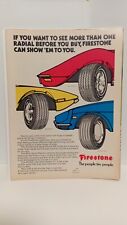 FIRESTONE  RADIAL TIRES  1974 - PRINT AD - 11 X 8.5   - h4 picture