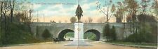 UDB Fold Out Double Postcard; Fairmount Park, Philadelphia PA Grant's Statue picture