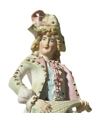Vintae HalSey Fifth Porcelain Figurine Victorian Man Bisque Japan 8