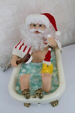 Rub A Dub Santa in a Tub Animated Speaks Telco Motion-ette 1995 TESTED W/ VIDEO picture