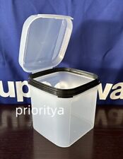 Tupperware Modular Mates Square Signature Line Container #3 Hinged Lid Clear New picture