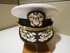 U.S. Navy ~ Admiral ~ Visor Cap ~ BANCROFT Made in USA ~ Genuine & Authentic picture
