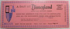 1957 DATE STAMPED COMPLIMENTARY ADMISSION TO DISNEYLAND RARE OPPORTUNITY picture