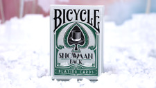 Bicycle Snowman Backs (Green) Playing Cards. Great Christmas Gift 1st Print picture