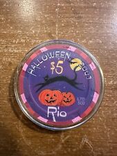 RIO Halloween 2003 $5 Casino Chip - In a Case picture