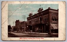 Postcard Main Street Looking East Forest Ohio DB/Pos 1912  F 2 picture